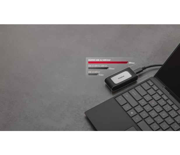 Kingston XS2000 4TB USB 3.2 Gen 2x2 Srebrny - 1045926 - zdjęcie 10
